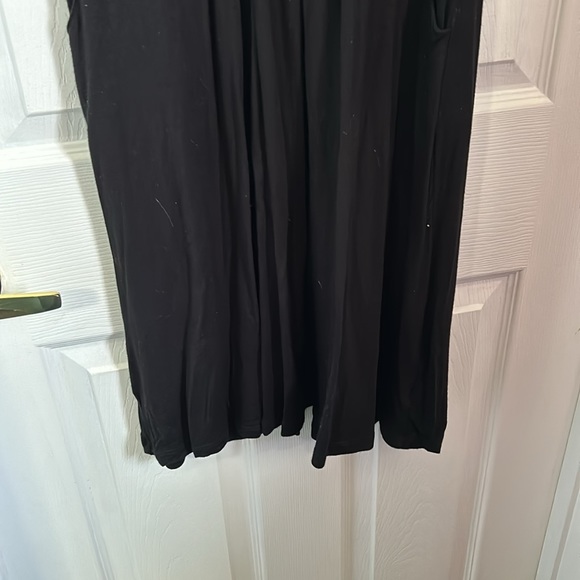 Black George Dress with Hidden Pockets - Size M - Soft Stretch Jersey Cotton - Picture 4 of 6